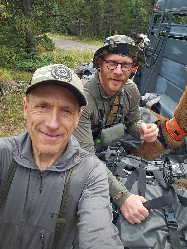 Trailhead selfie before heading into elk country